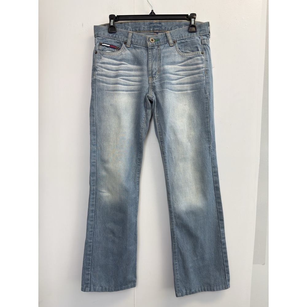 Tommy Hilfiger Jeans Women's‎ 7 Blue Denim Classic Bootcut Low-Rise Cotton Y2K